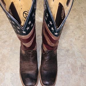 Rope Old Glory cowgirl boots size 8